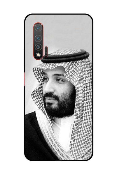 Covernex غطاء حماية لهاتف هواوي نوفا 6 5G صورة محمد بن سلمان بالأبيض والأسود