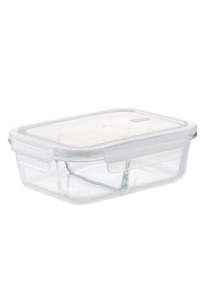 Yuwell 1 Piece Glass Meal Prep Containers Glass Food Storage Containers With Lids Lunch Box 840ML