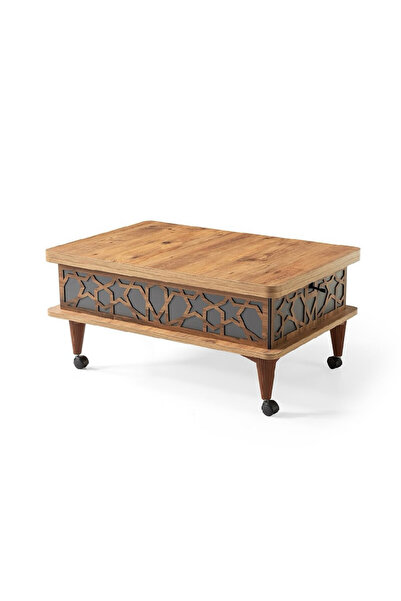 OnurEvimde Akıllı Sehpa Sihirli Sehpa Tekerlekli Orta Sehpa Açılabilir Sehpa ...