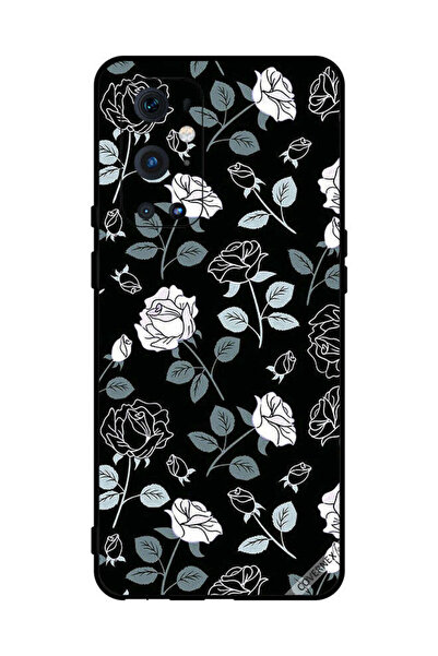 Covernex غطاء حماية لهاتف OnePlus 9 Pro بنقشة زهور باللونين الأبيض والأسود