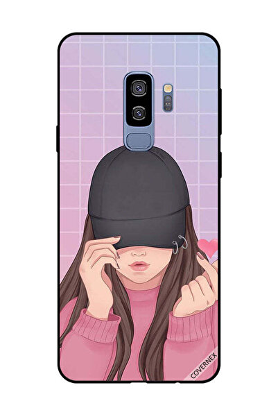 Covernex غطاء حماية لهاتف سامسونج جالاكسي S9 بلس - سناب لوف، فتاة سوداء بقبعة
