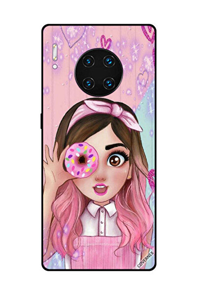 Covernex غطاء حماية لهاتف هواوي ميت 30 برو، فتاة صغيرة لطيفة تحمل دونات
