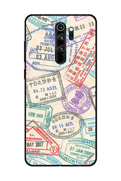 Covernex غطاء حماية لهاتف شاومي ريدمي نوت 8 برو - طوابع السفر