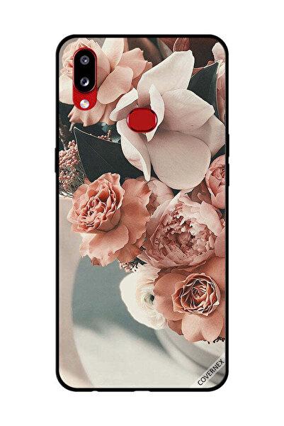 Covernex غطاء حماية لهاتف سامسونج جالاكسي A10s بنقشة زهور الخوخ