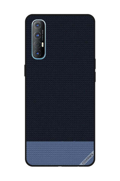 Covernex غطاء حماية لهاتف OPPO Reno 3 Pro بنقشة أشكال منقطة باللون الأزرق