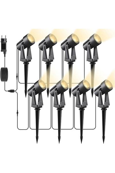OEM Set 8 lumini LED pentru gradina, 26M, rezistente la temperaturi scazute, IP65, 2400 lumeni, 3000 K,