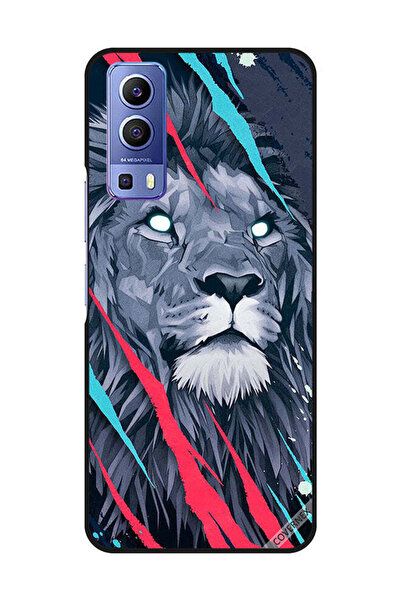 Covernex غطاء حماية لهاتف Vivo Y72 5G برسومات الأسد الملك