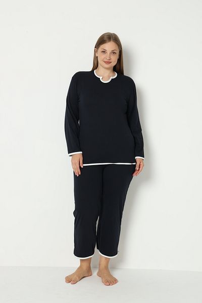 FAMES PİJAMA SUMMER PLUS SIZE PAJAMA SET