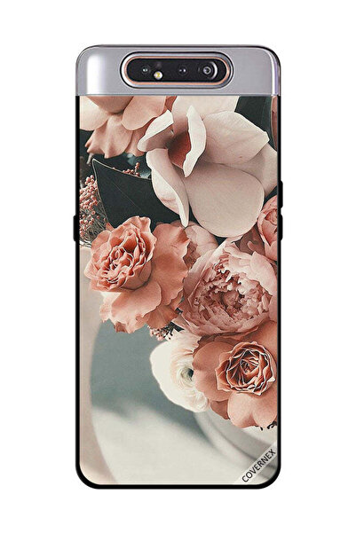Covernex غطاء حماية لهاتف سامسونج جالاكسي A80 بنقشة زهور الخوخ