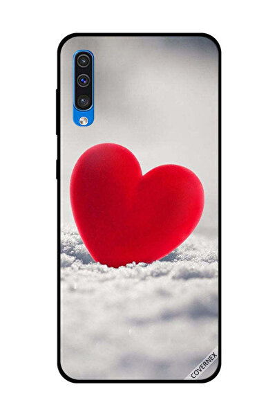 Covernex غطاء حماية لهاتف سامسونج جالاكسي A50 بتصميم قلب أحمر جميل
