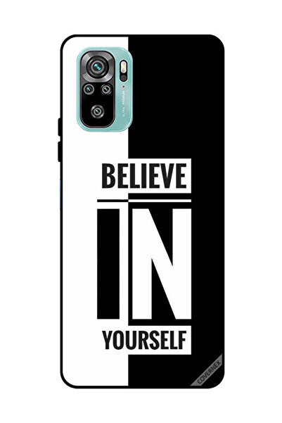 Covernex غطاء حماية لهاتف شاومي ريدمي نوت 10 4G - ثق بنفسك - أسود وأبيض