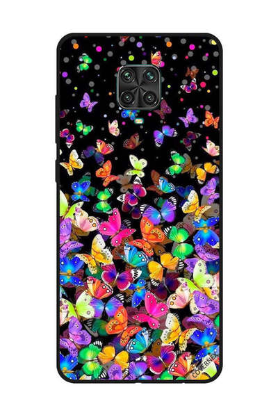 Covernex غطاء حماية لهاتف شاومي ريدمي نوت 9S/9 برو - فراشات صغيرة متعددة الألوان