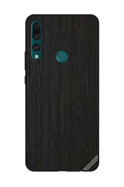 Covernex غطاء حماية لهاتف هواوي Y9 Prime 2019 بنمط خشبي أسود