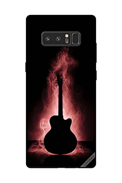 Covernex غطاء حماية لهاتف سامسونج جالاكسي نوت 8 بتصميم انعكاس جيتار في الظلام