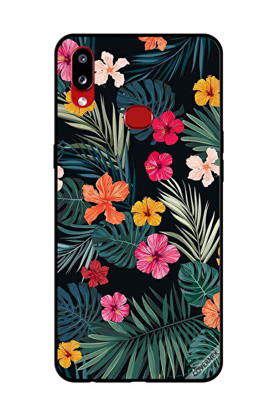 Covernex غطاء حماية لهاتف سامسونج جالاكسي A10s، زهور متعددة الألوان وريش أخضر...