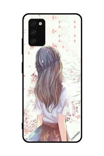 Covernex غطاء حماية لهاتف سامسونج جالاكسي A03s 4G، فتاة لطيفة في تفكير عميق