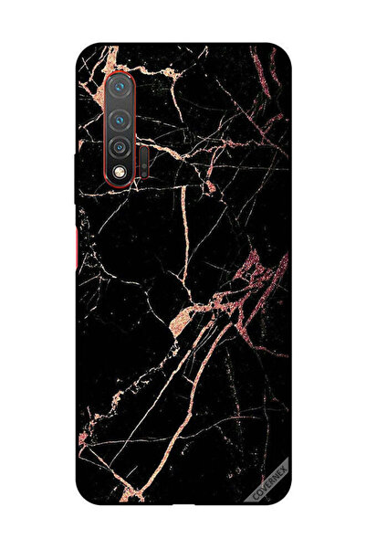 Covernex غطاء حماية لهاتف هواوي نوفا 6 5G بنمط رخامي أسود