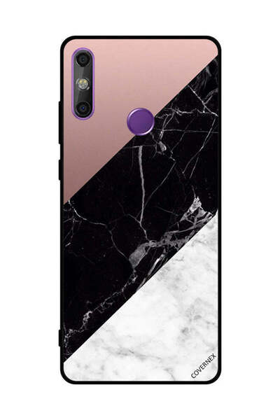 Covernex غطاء حماية لهاتف هواوي إنجوي 20E، أبيض وأسود، الجزء العلوي من الرخام...