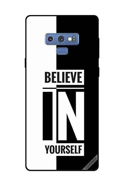 Covernex غطاء حماية لهاتف سامسونج جالكسي نوت 9 - ثق بنفسك - أسود وأبيض