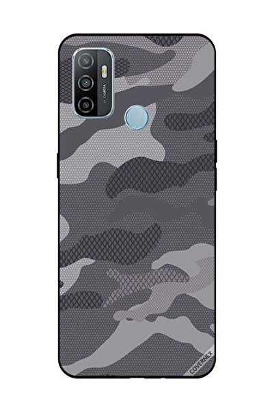 Covernex غطاء حماية لهاتف OPPO A53/A53S بنمط مموه رمادي