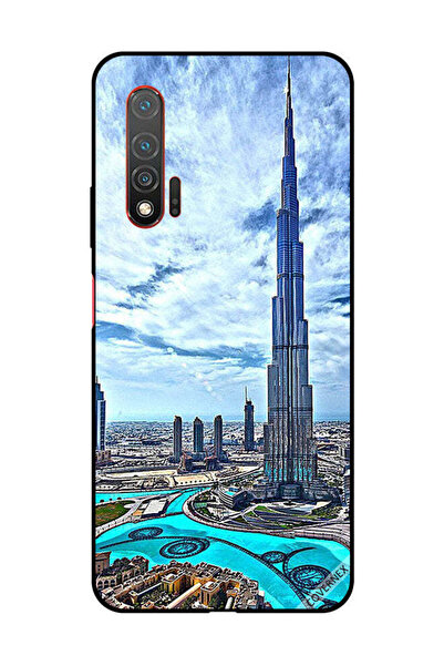 Covernex غطاء حماية لهاتف هواوي نوفا 6 5G - برج خليفة - غيوم مؤثرة