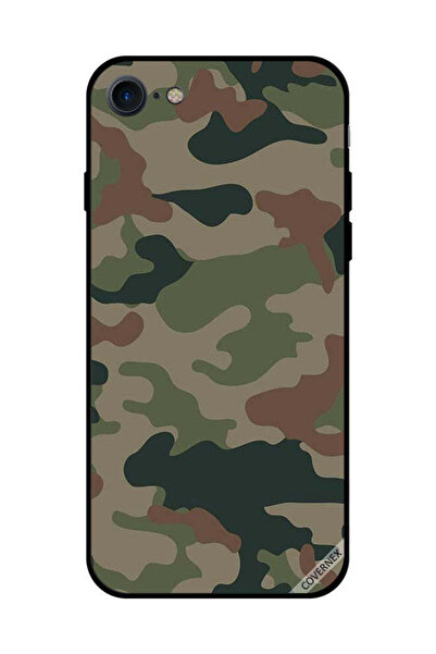 Covernex Protective Case Cover For iPhone SE 2020 Green & Brown Camouflage Pa...