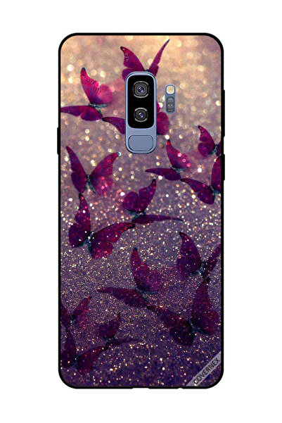Covernex غطاء حماية لهاتف سامسونج جالاكسي S9 بلس بنقشة فراشات لامعة