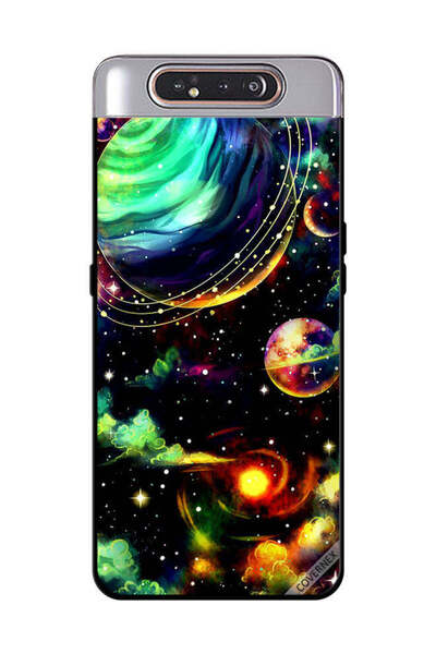 Covernex غطاء حماية لهاتف سامسونج جالاكسي A80 - نباتات زحل