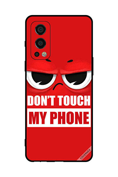 Covernex Protective Case Cover For OnePlus Nord 2 5G Don't Touch My Phone Red