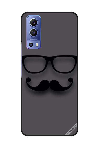 Covernex غطاء حماية لهاتف فيفو Y72 5G أسود زجاجي وشارب