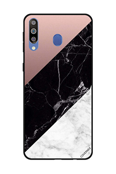 Covernex غطاء حماية لهاتف سامسونج جالاكسي M30، أبيض، أسود، الجزء العلوي من ال...