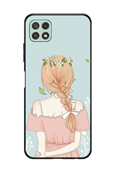 Covernex غطاء حماية لهاتف سامسونج جالاكسي A22 5G بفتاة واقفة بمظهر لطيف