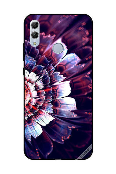 Covernex غطاء حماية لهاتف Honor 10 Lite مع زهرة كبيرة منعكسة على الجانب الأيسر