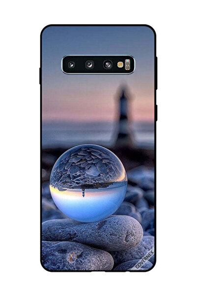 Covernex غطاء حماية لهاتف سامسونج جالاكسي S10، تصوير رائع للطبيعة في زجاج دائري