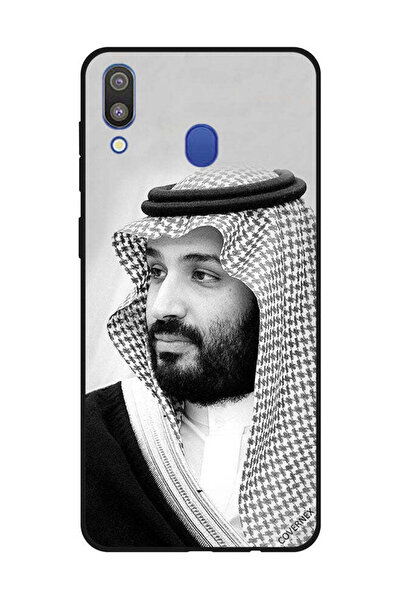 Covernex غطاء حماية لهاتف سامسونج جالاكسي M20 صورة محمد بن سلمان بالأبيض والأسود