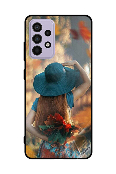 Covernex غطاء حماية لهاتف سامسونج جالاكسي A52s 5G فتاة قبعة تخفي أوراق الحب