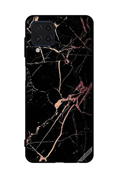 Covernex غطاء حماية لهاتف سامسونج جالاكسي M32 4G بنمط رخامي أسود