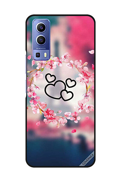 Covernex غطاء حماية لهاتف Vivo Y72 5G قلوب سوداء