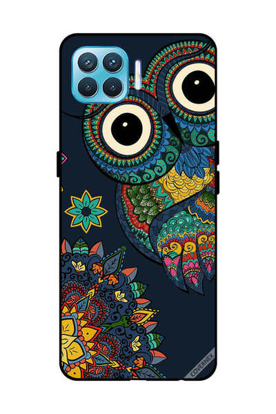 Covernex غطاء حماية لهاتف OPPO F17 Pro بتصميم بومة زهرية
