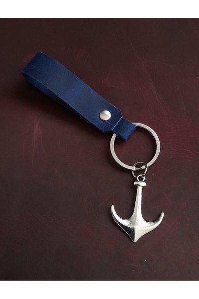 BSN Store Anchor Model Keychain ​​Hand Made Real Leather Keychain