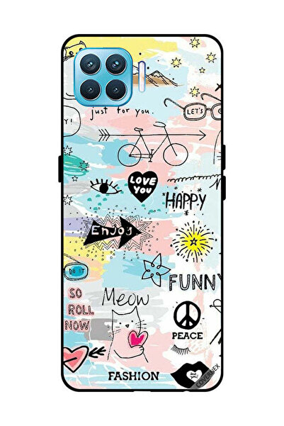 Covernex غطاء حماية لهاتف OPPO F17 Pro Doodle Meow Enjoy