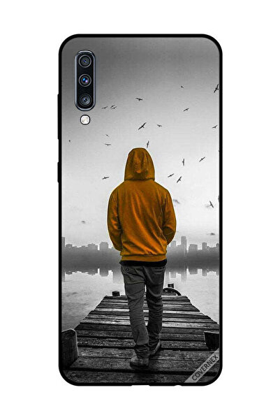 Covernex غطاء حماية لهاتف سامسونج جالاكسي A70 - فتى حزين يمشي