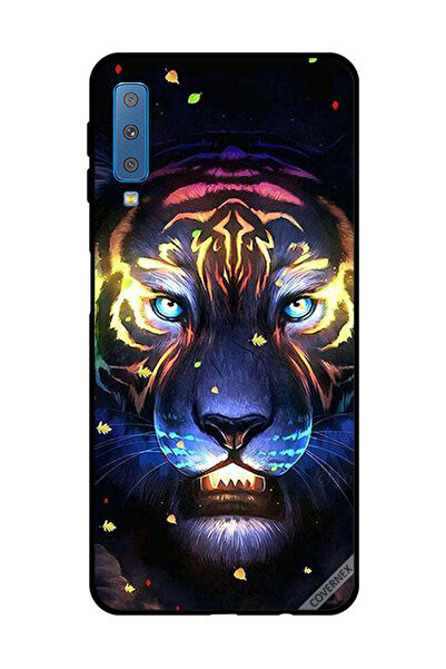 Covernex غطاء حماية لهاتف سامسونج جالاكسي A7 2018 - أسد مضيء
