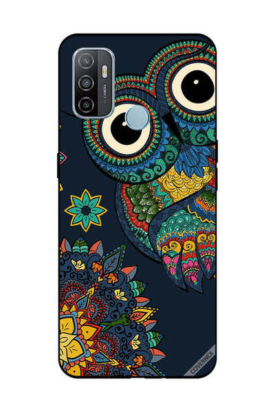 Covernex غطاء حماية لهاتف OPPO A53/A53S بتصميم بومة زهرية