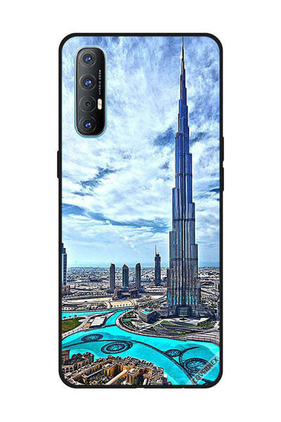 Covernex غطاء حماية لهاتف أوبو رينو 3 برو - برج خليفة - غيوم تلامس السحاب