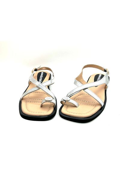 NEWGÜLTEKİN Genuine Leather Poly Sole Very Stylish Summer Slippers