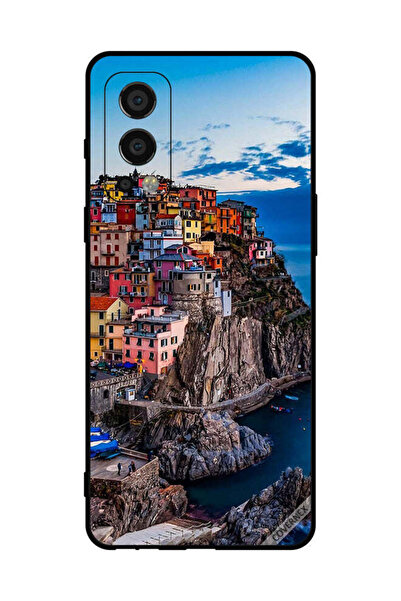 Covernex غطاء حماية لهاتف OnePlus Nord 2 5G - منازل ملونة على البحر