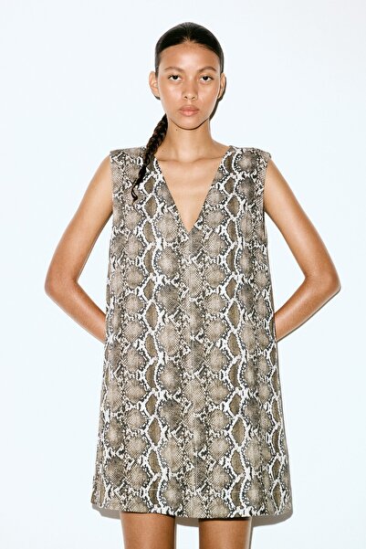 H&M V Yakalı Kolsuz Elbise