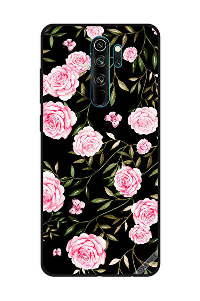 Covernex غطاء حماية لهاتف شاومي ريدمي نوت 8 برو - ورود وردية في باقات من الأو...