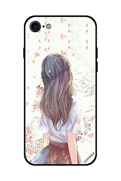 Covernex غطاء حماية لهاتف iPhone SE 2020، فتاة لطيفة في تفكير عميق